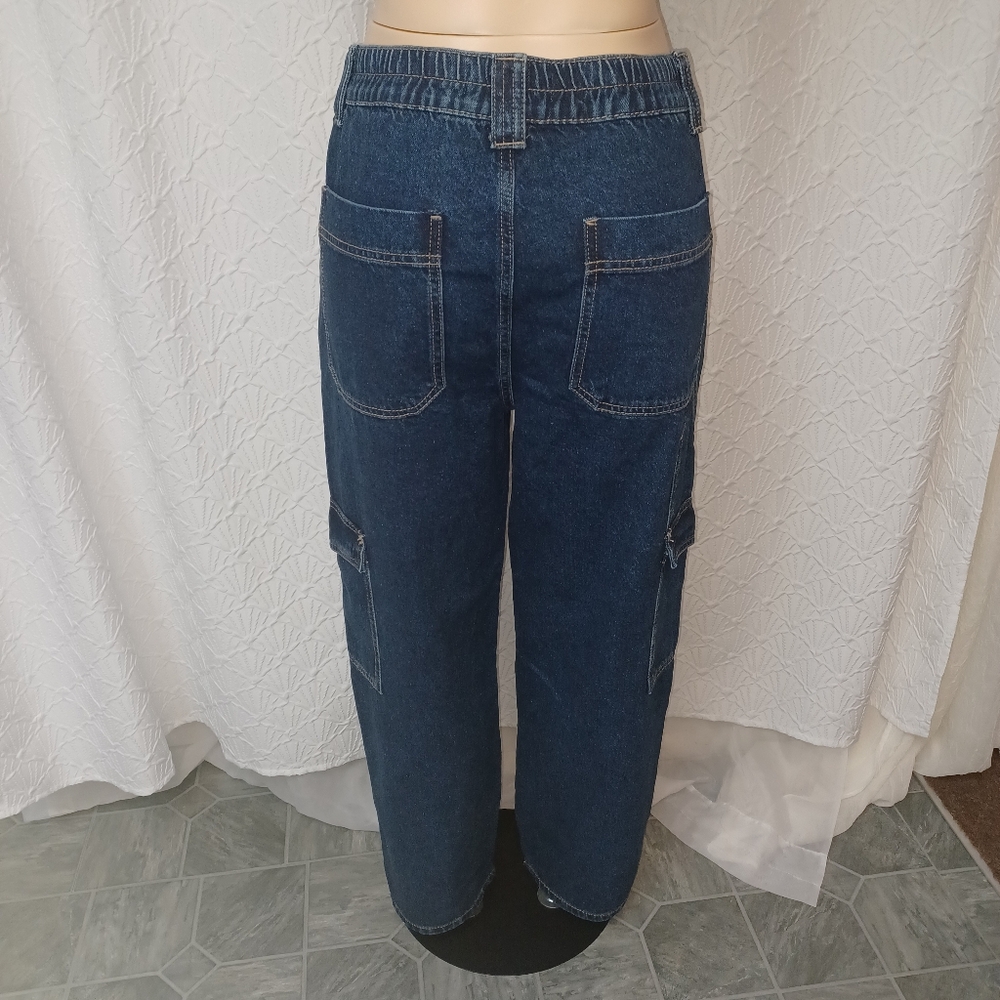 Wax Jean Collection Women New Size L Classic Blue Denim Pants - Picture 9 of 16